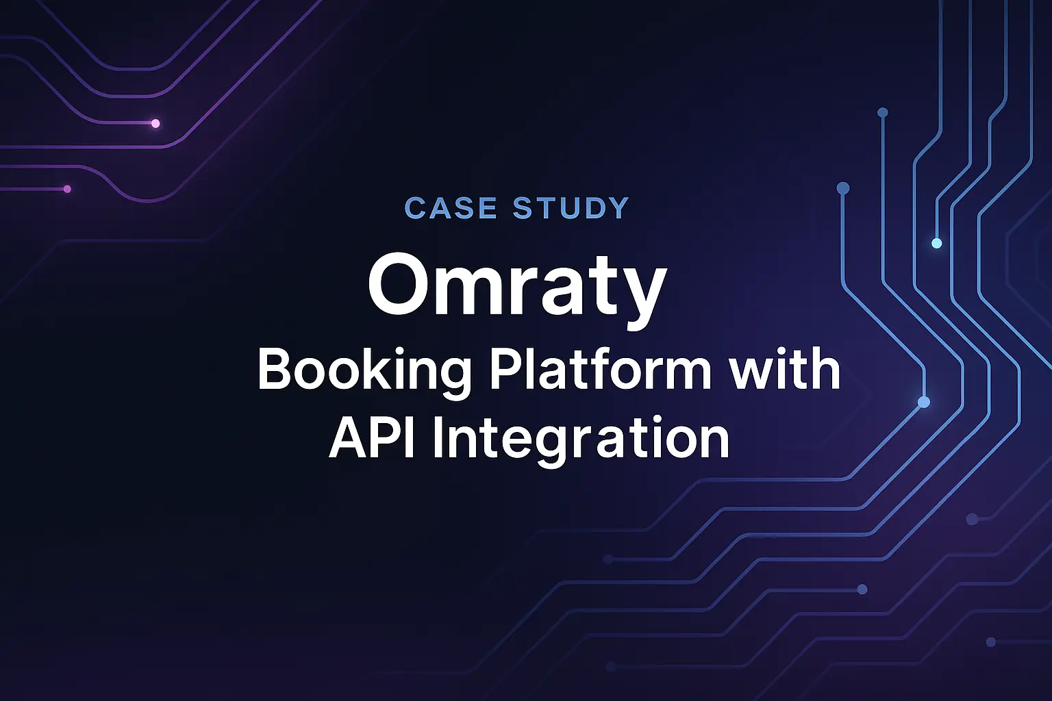 Omraty — Plateforme de réservation Umrah & Voyage